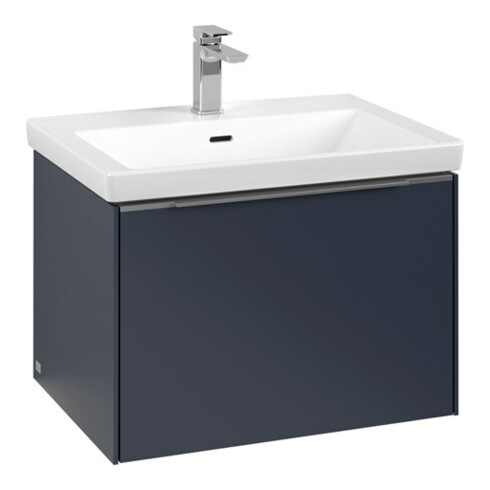 V&B Waschtischunterschrank Subway 3.0 62,2x42,9x47,8cm, m LE/Gr AL gl, Mar bl.