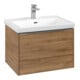 V&B Waschtischunterschrank Subway 3.0 62,2x42,9x47,8cm, m LE/Gr Alu gl, Kan Oa-3