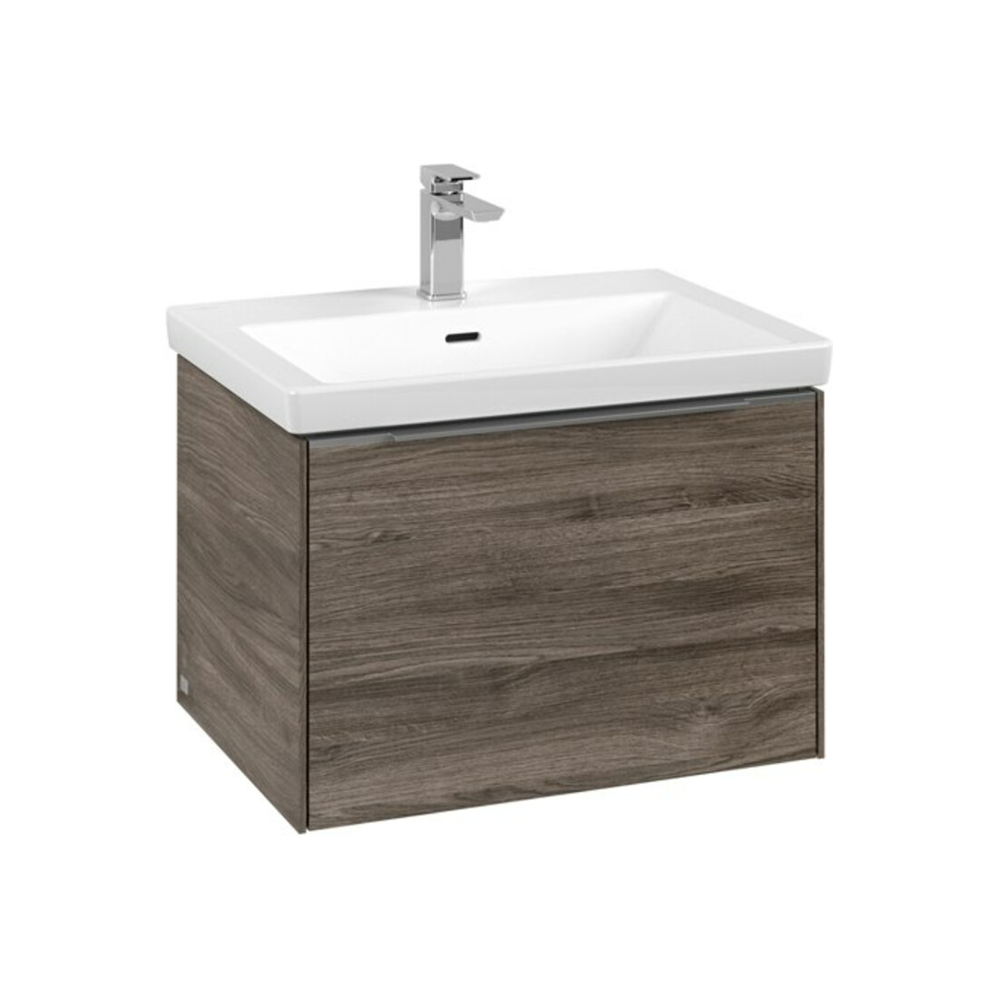 V&B Waschtischunterschrank Subway 3.0 62,2x42,9x47,8cm, m LE/Gr Alu gl, st. Oa