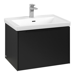 V&B Waschtischunterschrank Subway 3.0 62,2x42,9x47,8cm, m LE/Gr vo b, volc bla