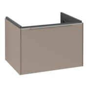 V&B Waschtischunterschrank Subway 3.0 62,2x42,9x47,8cm, m LED/Gr Alu gl, taupe