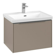 V&B Waschtischunterschrank Subway 3.0 62,2x42,9x47,8cm, m LED/Gr Alu gl, taupe-3