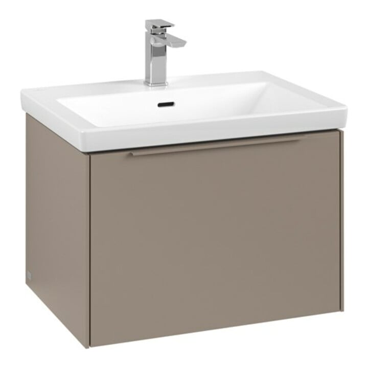 V&B Waschtischunterschrank Subway 3.0 62,2x42,9x47,8cm, m LED/Gr monochr, Tau