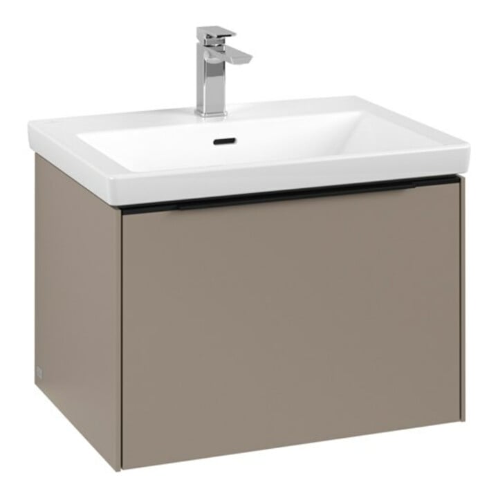 V&B Waschtischunterschrank Subway 3.0 62,2x42,9x47,8cm, m LED/Gr volc bla, Tau