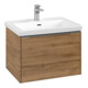 V&B Waschtischunterschrank Subway 3.0 62,2x42,9x47,8cm, o LE/Gr Alu gl, Kan Oa-1
