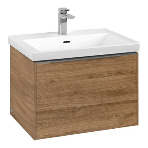 V&B Waschtischunterschrank Subway 3.0 62,2x42,9x47,8cm, o LE/Gr Alu gl, Kan Oa