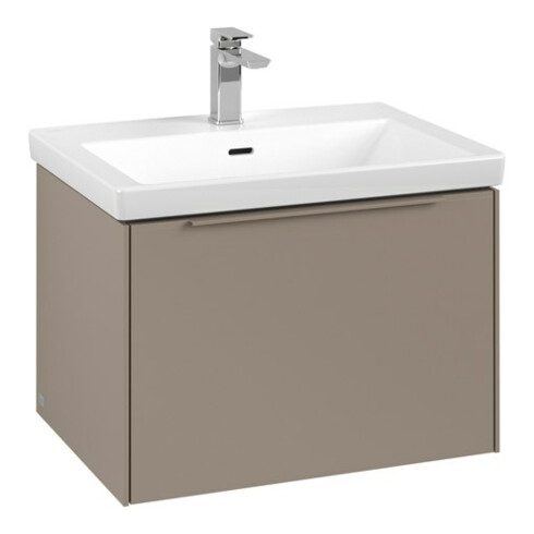 V&B Waschtischunterschrank Subway 3.0 62,2x42,9x47,8cm, o. LED/Gr monochr, Tau