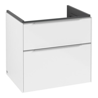 V&B Waschtischunterschrank Subway 3.0 62,2x57,6x47,8cm, m LE/Gr AL g, Bri wh.
