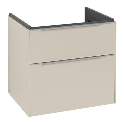 V&B Waschtischunterschrank Subway 3.0 62,2x57,6x47,8cm, m LE/Gr AL g, cashm Gr