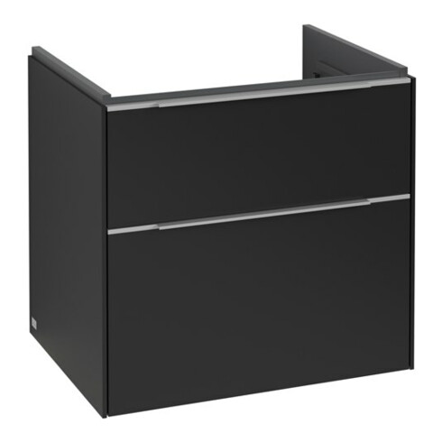 V&B Waschtischunterschrank Subway 3.0 62,2x57,6x47,8cm, m LE/Gr AL g, volc bla