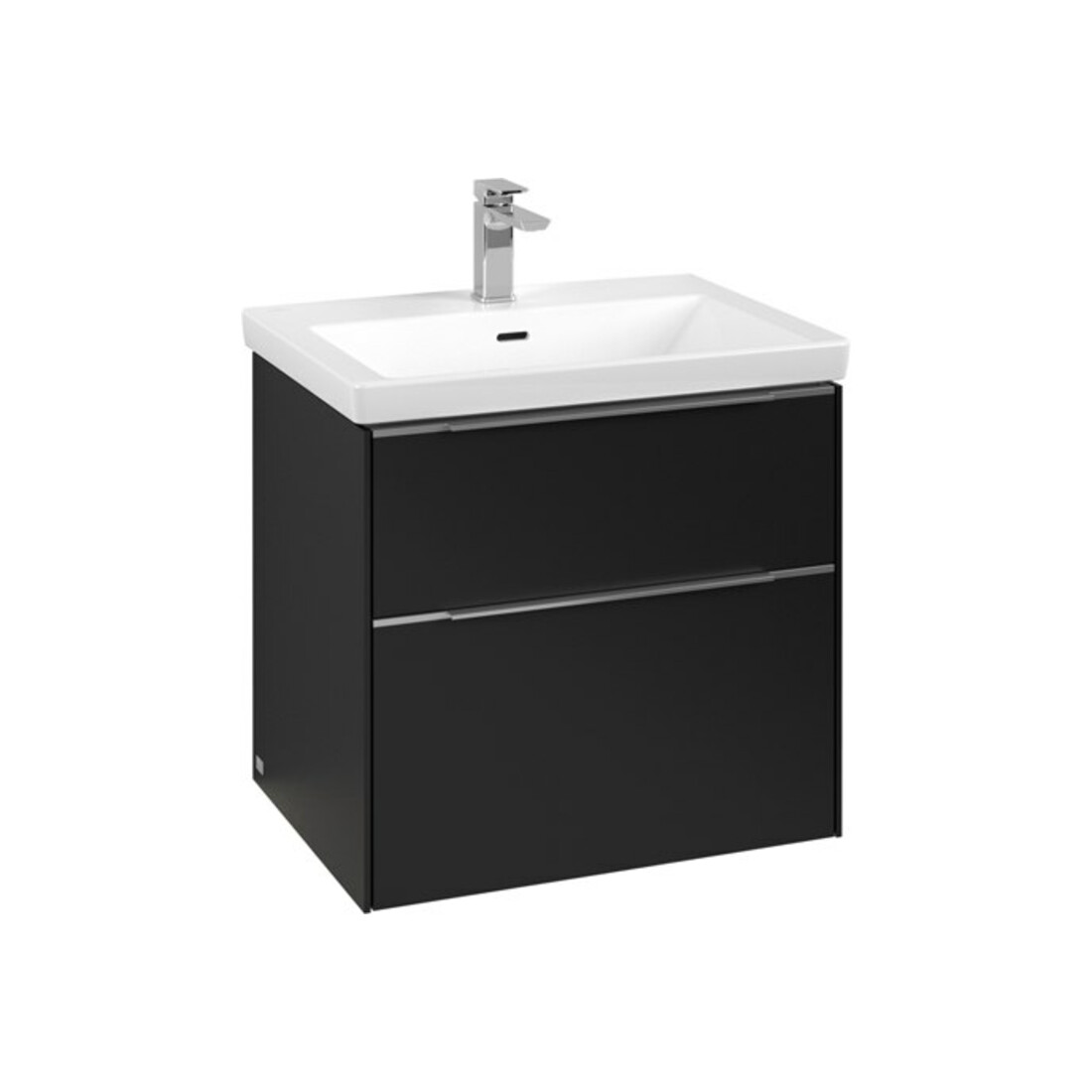 V&B Waschtischunterschrank Subway 3.0 62,2x57,6x47,8cm, m LE/Gr AL g, volc bla