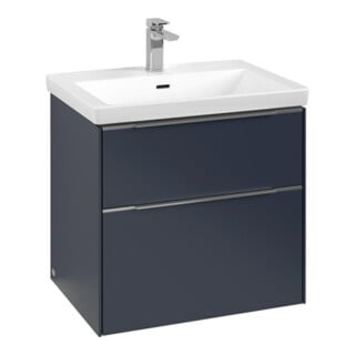V&B Waschtischunterschrank Subway 3.0 62,2x57,6x47,8cm, m LE/Gr AL gl, Mar bl.