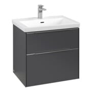 V&B Waschtischunterschrank Subway 3.0 62,2x57,6x47,8cm, m LE/Gr Alu gl, graph.