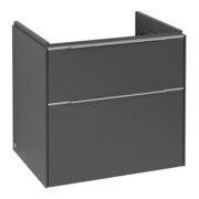 V&B Waschtischunterschrank Subway 3.0 62,2x57,6x47,8cm, m LE/Gr Alu gl, graph.-3