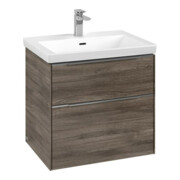 V&B Waschtischunterschrank Subway 3.0 62,2x57,6x47,8cm, m LE/Gr Alu gl, st. Oa