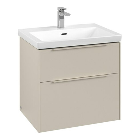 V&B Waschtischunterschrank Subway 3.0 62,2x57,6x47,8cm, m LE/Gr mon., cashm Gr