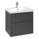 V&B Waschtischunterschrank Subway 3.0 62,2x57,6x47,8cm, m LE/Gr mon., graph.-3