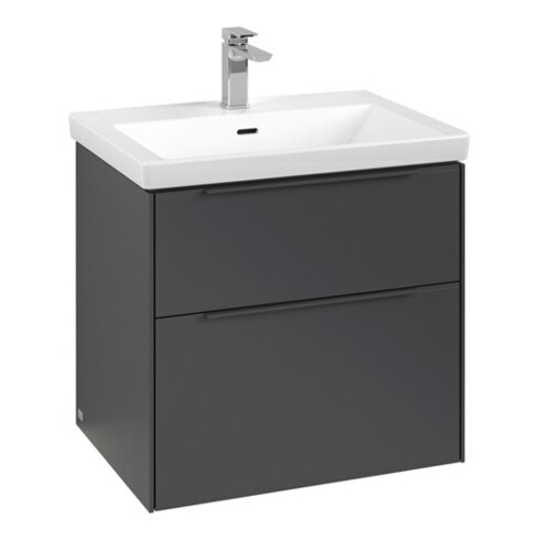V&B Waschtischunterschrank Subway 3.0 62,2x57,6x47,8cm, m LE/Gr mon., graph.