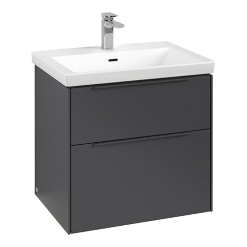 V&B Waschtischunterschrank Subway 3.0 62,2x57,6x47,8cm, m LE/Gr mon., graph.