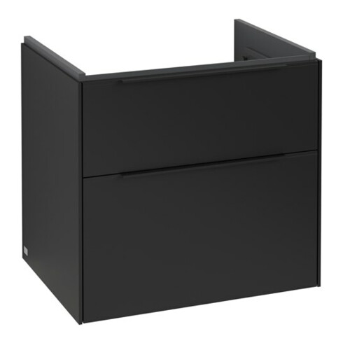 V&B Waschtischunterschrank Subway 3.0 62,2x57,6x47,8cm, m LE/Gr vo b, volc bla