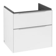 V&B Waschtischunterschrank Subway 3.0 62,2x57,6x47,8cm, m LED/Gr Alu gl, P wh.