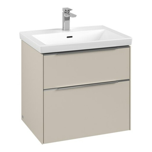 V&B Waschtischunterschrank Subway 3.0 62,2x57,6x47,8cm, o LE/Gr AL g, cashm Gr