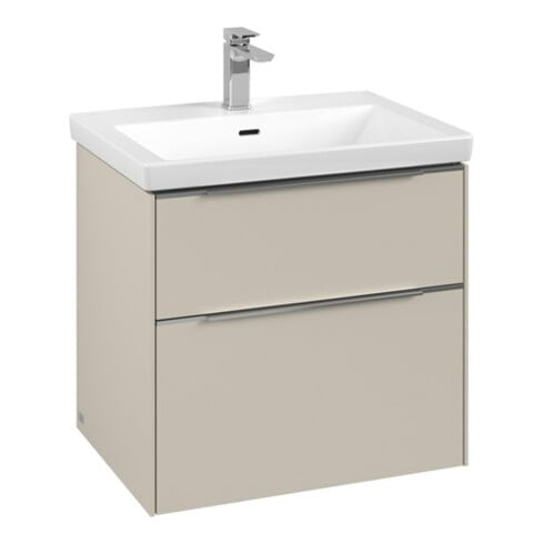 V&B Waschtischunterschrank Subway 3.0 62,2x57,6x47,8cm, o LE/Gr AL g, cashm Gr