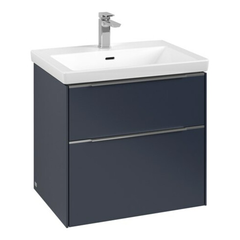 V&B Waschtischunterschrank Subway 3.0 62,2x57,6x47,8cm, o LE/Gr AL gl, Mar bl.