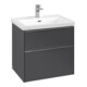 V&B Waschtischunterschrank Subway 3.0 62,2x57,6x47,8cm, o LE/Gr Alu gl, graph.-3