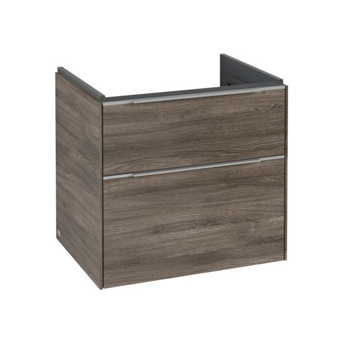 V&B Waschtischunterschrank Subway 3.0 62,2x57,6x47,8cm, o LE/Gr Alu gl, st. Oa