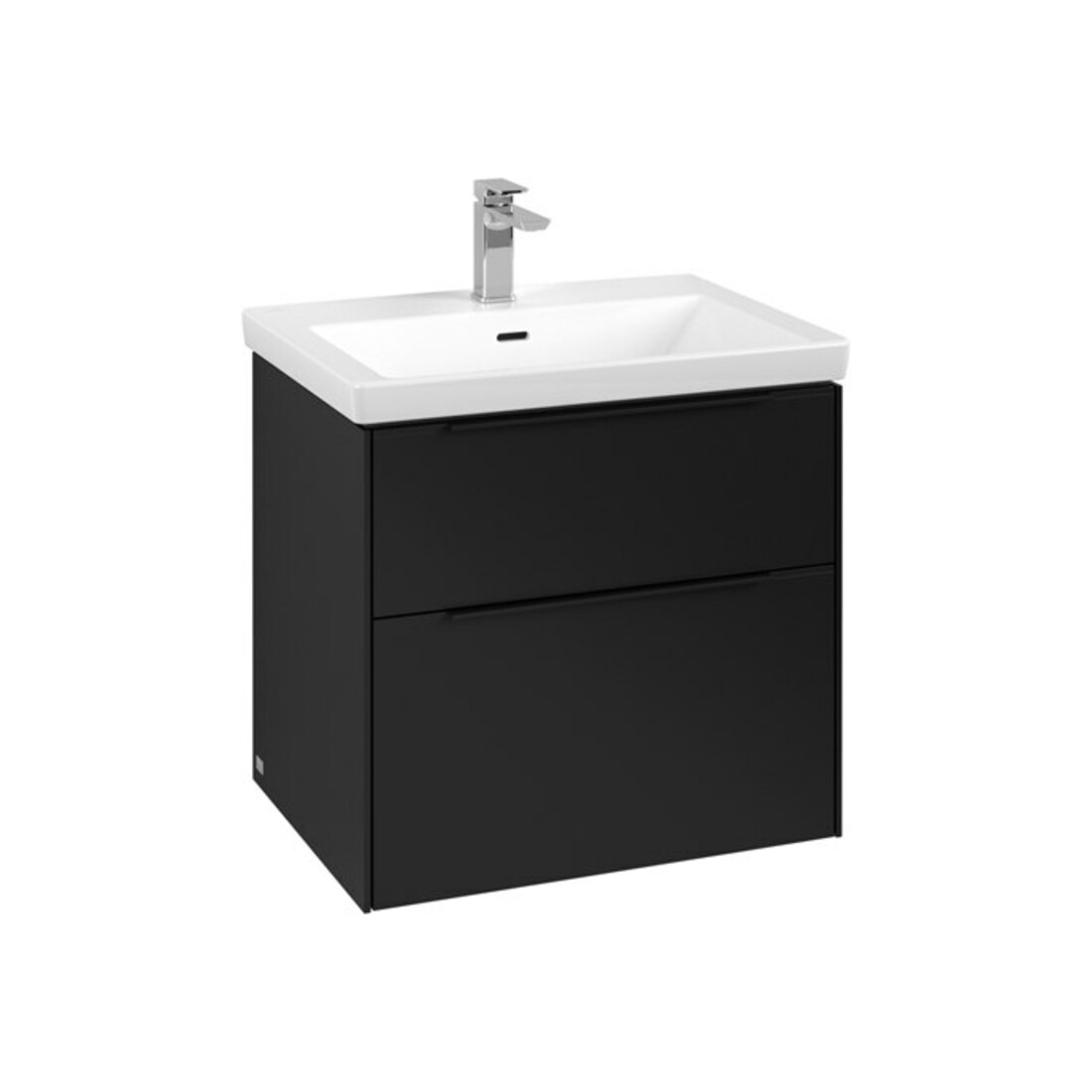 V&B Waschtischunterschrank Subway 3.0 62,2x57,6x47,8cm, o LE/Gr vo b, volc bla