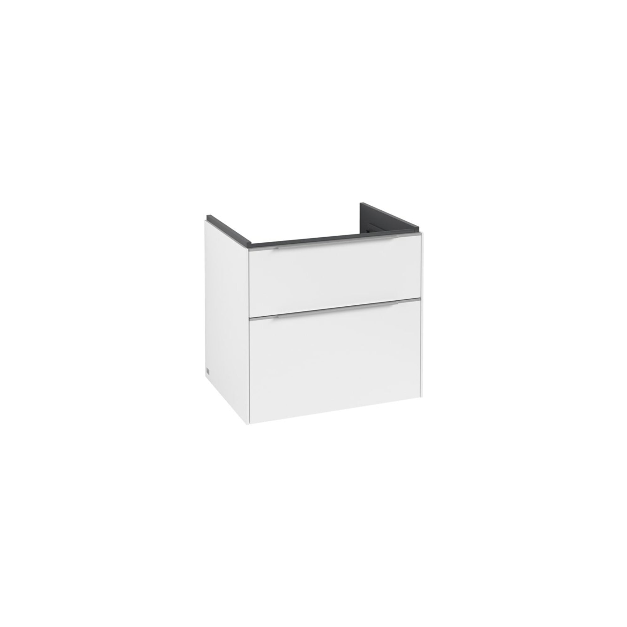 V&B Waschtischunterschrank Subway 3.0 62,2x57,6x47,8cm, o LED/Gr Alu gl, P wh. ; Villeroy & Boch