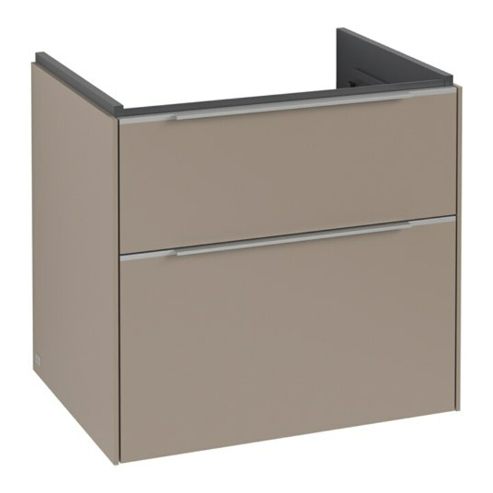 V&B Waschtischunterschrank Subway 3.0 62,2x57,6x47,8cm, o. LED/Gr Alu gl, Tau