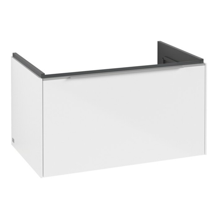 V&B Waschtischunterschrank Subway 3.0 77,2x42,9x47,8cm, m LE/Gr AL g, Bri wh.