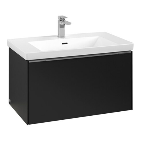 V&B Waschtischunterschrank Subway 3.0 77,2x42,9x47,8cm, m LE/Gr AL g, volc bla