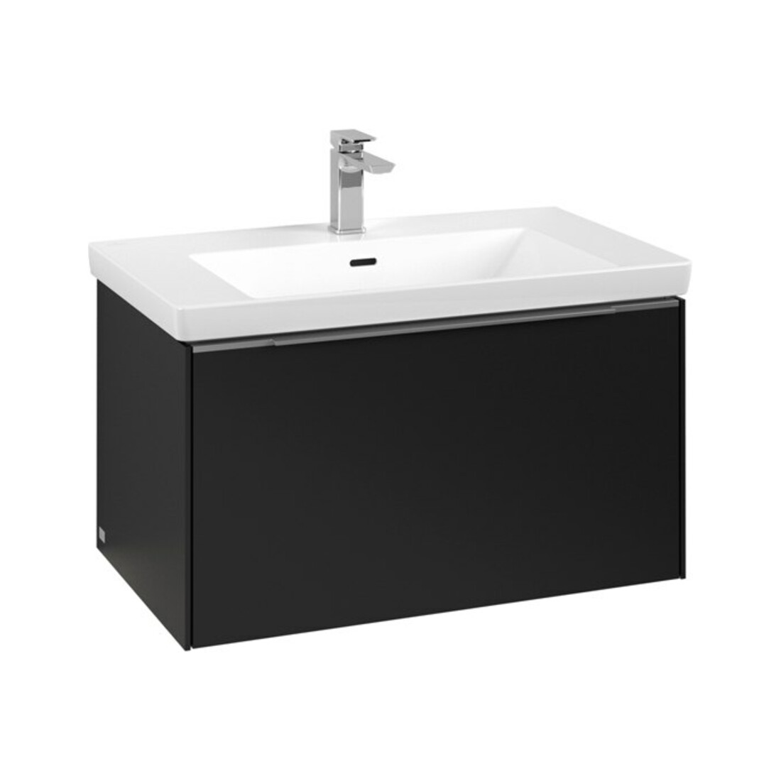 V&B Waschtischunterschrank Subway 3.0 77,2x42,9x47,8cm, m LE/Gr AL g, volc bla