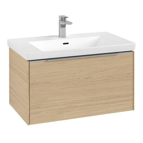 V&B Waschtischunterschrank Subway 3.0 77,2x42,9x47,8cm, m LE/Gr AL gl, Nord Oa