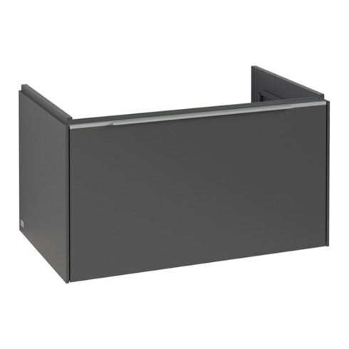 V&B Waschtischunterschrank Subway 3.0 77,2x42,9x47,8cm, m LE/Gr Alu gl, graph.