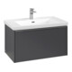 V&B Waschtischunterschrank Subway 3.0 77,2x42,9x47,8cm, m LE/Gr Alu gl, graph.-4