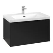 V&B Waschtischunterschrank Subway 3.0 77,2x42,9x47,8cm, m LE/Gr vo b, volc bla