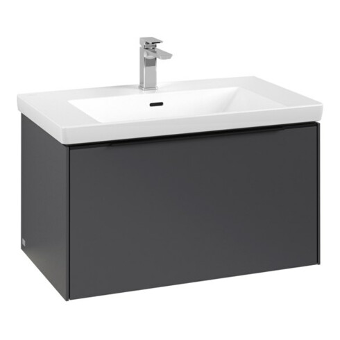 V&B Waschtischunterschrank Subway 3.0 77,2x42,9x47,8cm, m LE/Gr vo bla, graph.