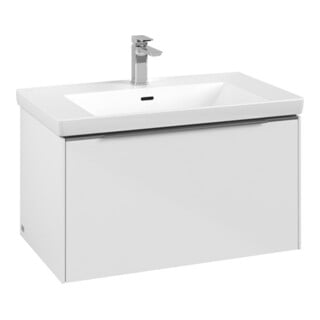 V&B Waschtischunterschrank Subway 3.0 77,2x42,9x47,8cm, o LE/Gr AL g, Bri wh.