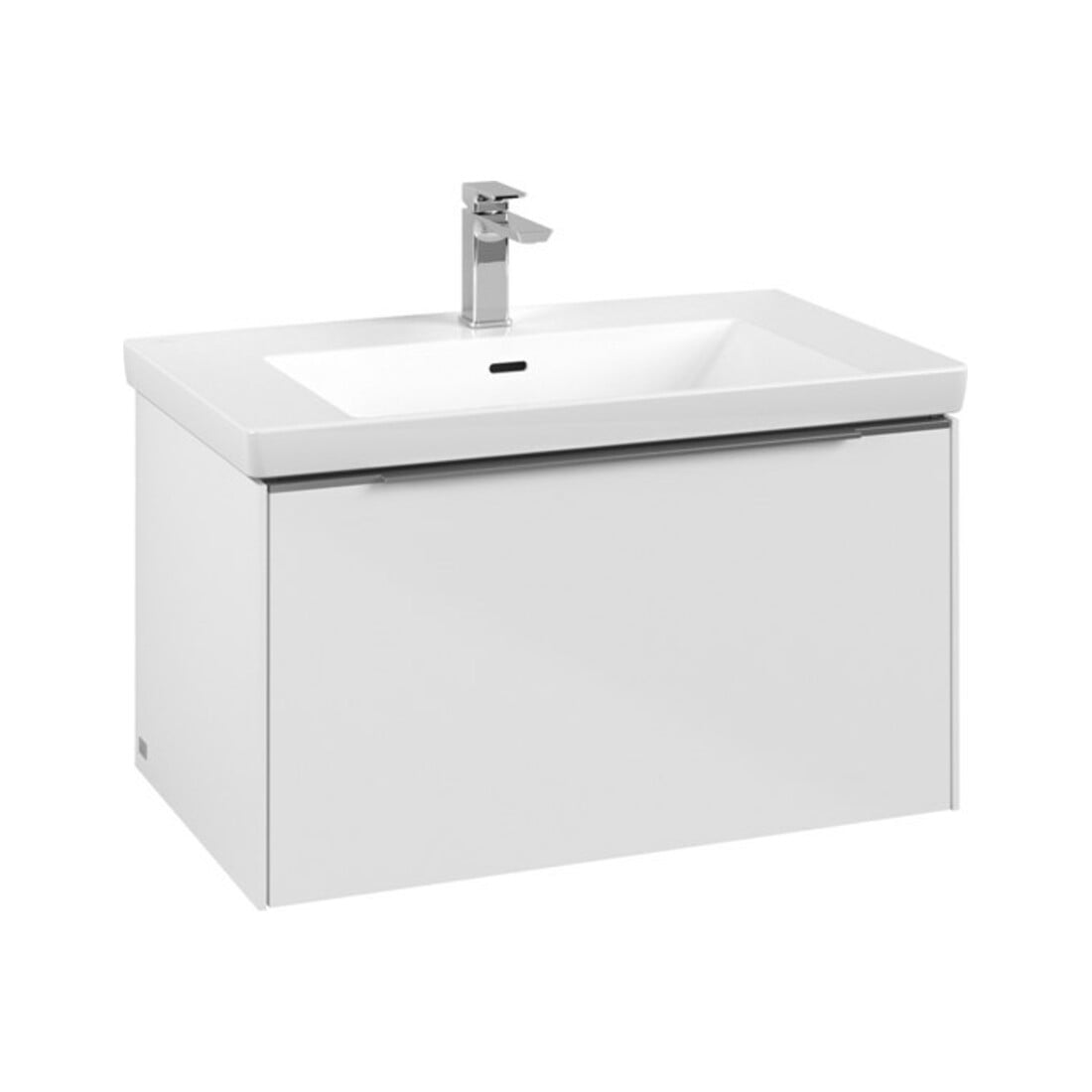 V&B Waschtischunterschrank Subway 3.0 77,2x42,9x47,8cm, o LE/Gr AL g, Bri wh.