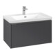 V&B Waschtischunterschrank Subway 3.0 77,2x42,9x47,8cm, o LE/Gr Alu gl, graph.-3