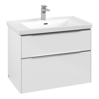 V&B Waschtischunterschrank Subway 3.0 77,2x57,6x47,8cm, m LE/Gr AL g, Bri wh.