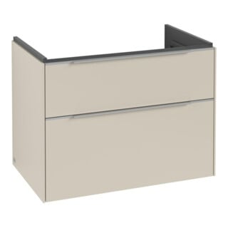V&B Waschtischunterschrank Subway 3.0 77,2x57,6x47,8cm, m LE/Gr AL g, cashm Gr