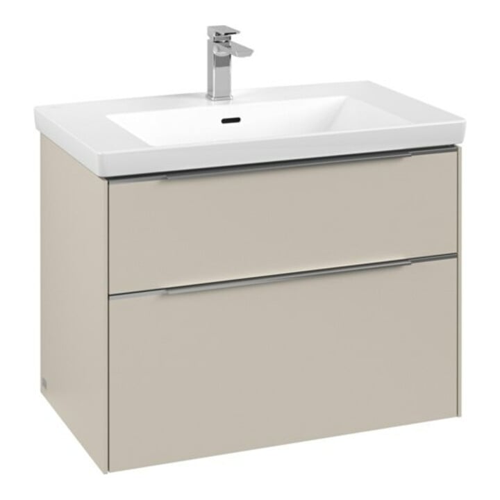 V&B Waschtischunterschrank Subway 3.0 77,2x57,6x47,8cm, m LE/Gr AL g, cashm Gr