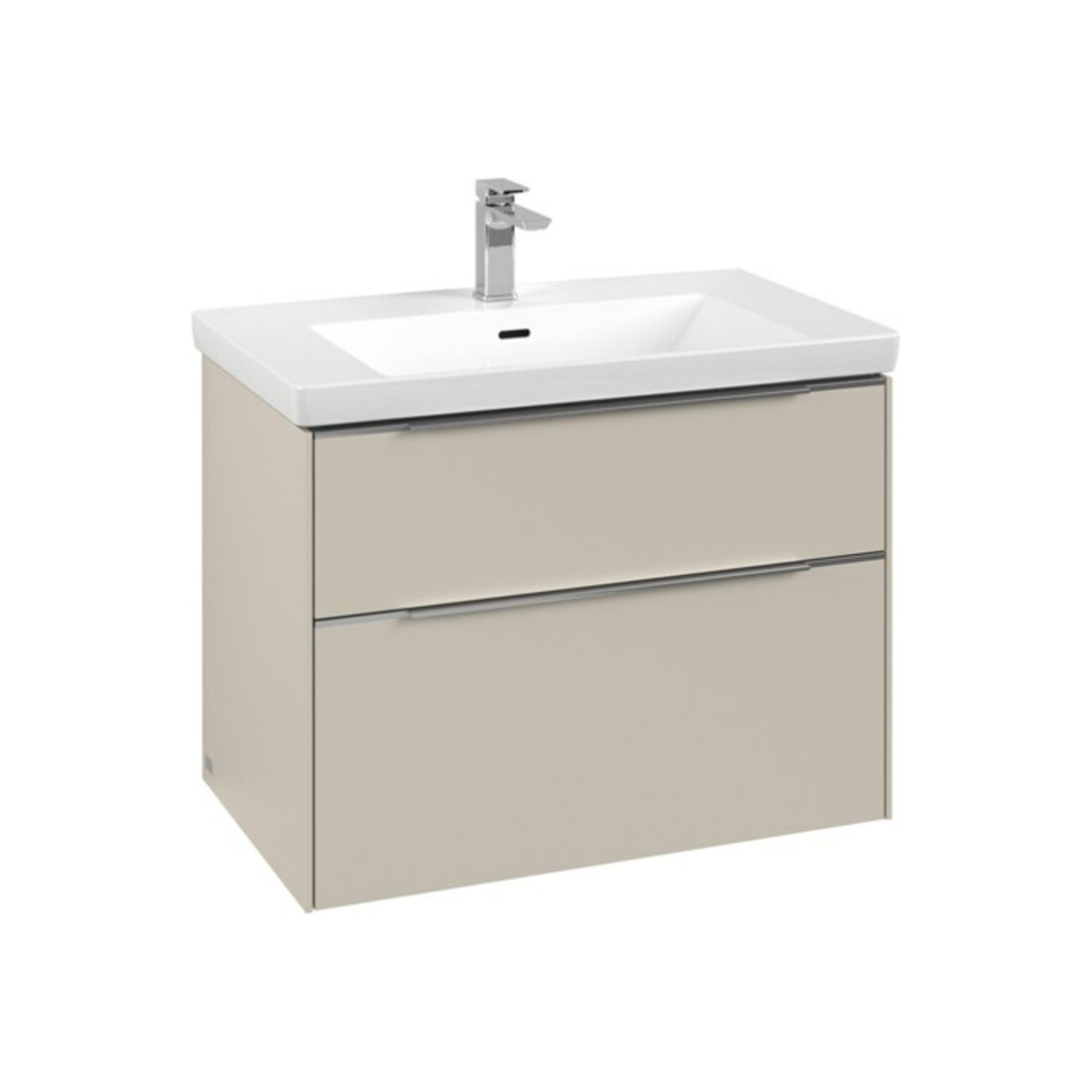 V&B Waschtischunterschrank Subway 3.0 77,2x57,6x47,8cm, m LE/Gr AL g, cashm Gr