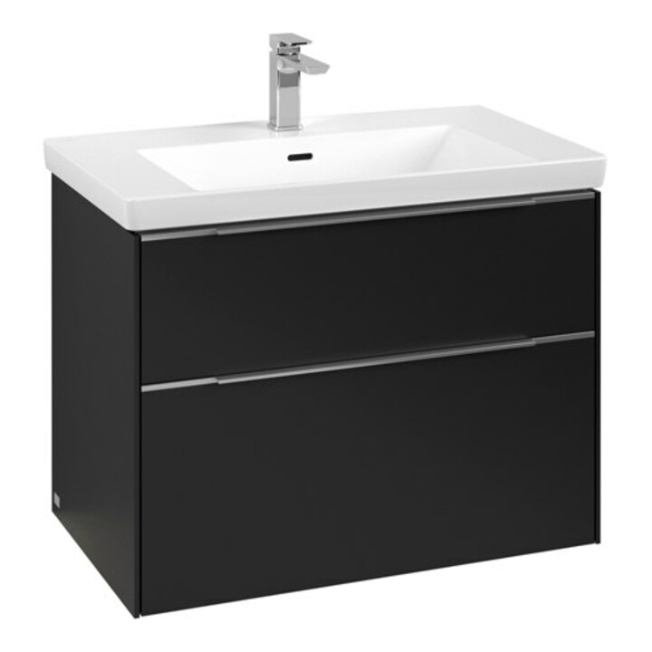 V&B Waschtischunterschrank Subway 3.0 77,2x57,6x47,8cm, m LE/Gr AL g, volc bla