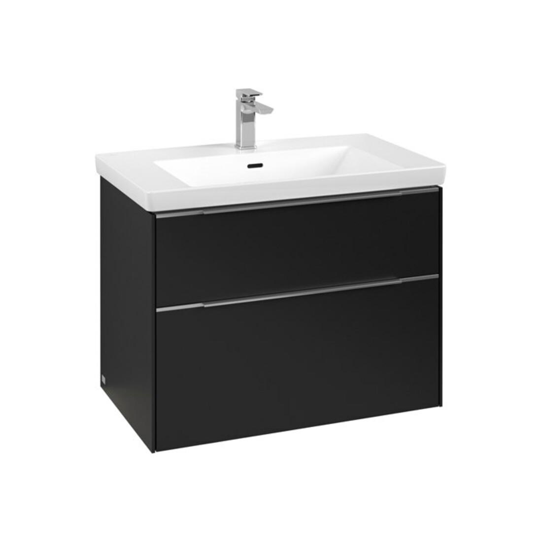 V&B Waschtischunterschrank Subway 3.0 77,2x57,6x47,8cm, m LE/Gr AL g, volc bla
